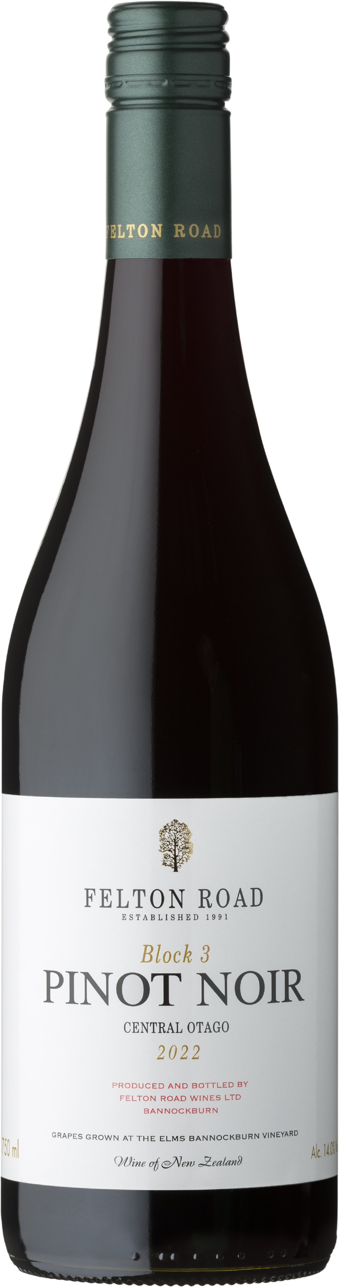 Felton Road Block 3 Pinot Noir 2022 Bannockburn